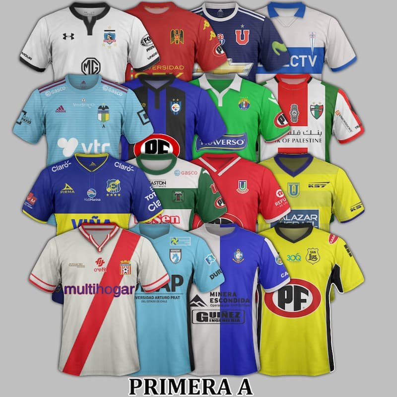 camisetas de clubes chilenos