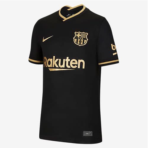 camiseta de futbol color negro