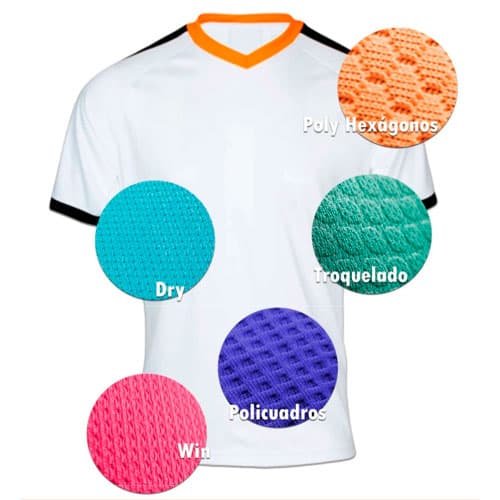 tipos de telas para camisetas de futbol