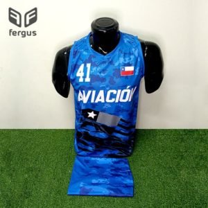 foto de camisetas de basquet personalizadas azul chile