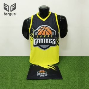 foto de camisetas de basquet personalizadas amarillo negro