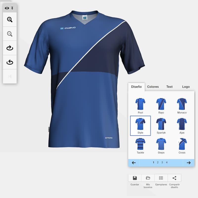 diseño de camisetas de futbol owayo
