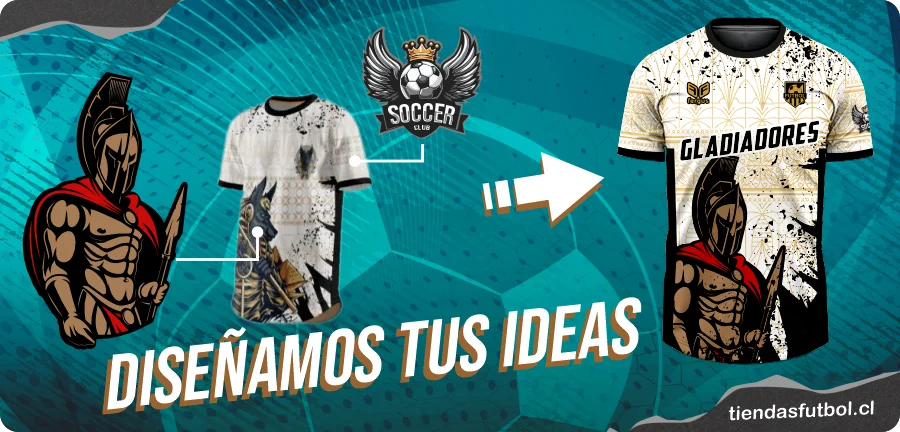 Personaliza gratis tus diseños de camisetas futbol chile
