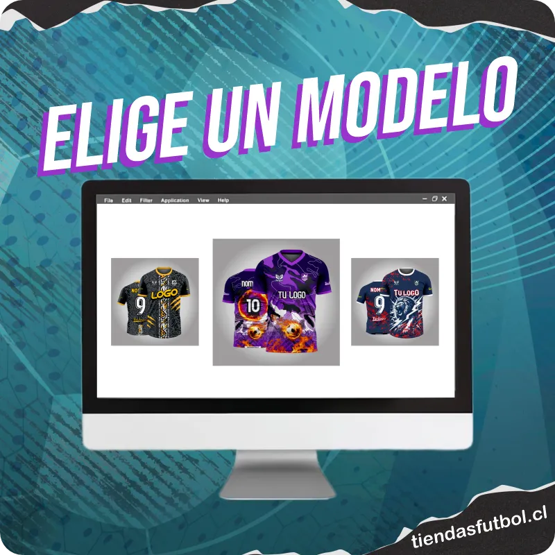 venta de camisetas de futbol, editar un modelo del catalogo gratis