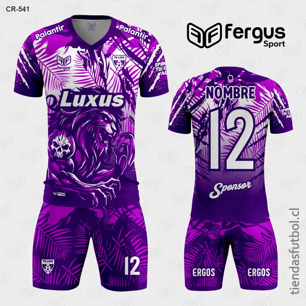 Camisetas de Futbol Leon Morado con Blanco