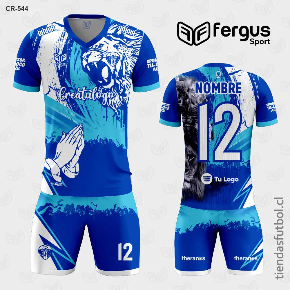 Camisetas de Futbol Leon Azul y Blanco