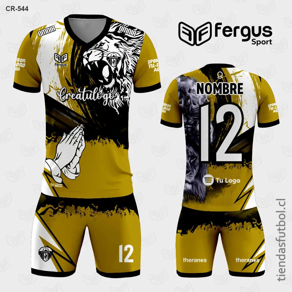 Camisetas de Futbol Leon Dorado y Negro
