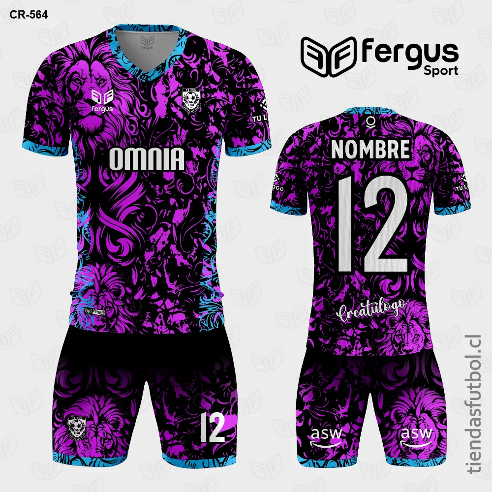 Camisetas de Futbol Leon negro con fucsia