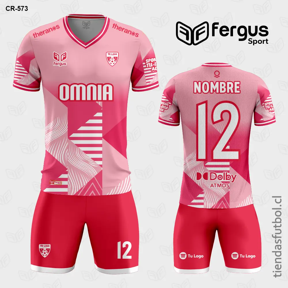 Camisetas de Futbol rojo y rosado