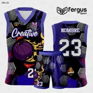 Camisetas de Basquet Lila Multicolor