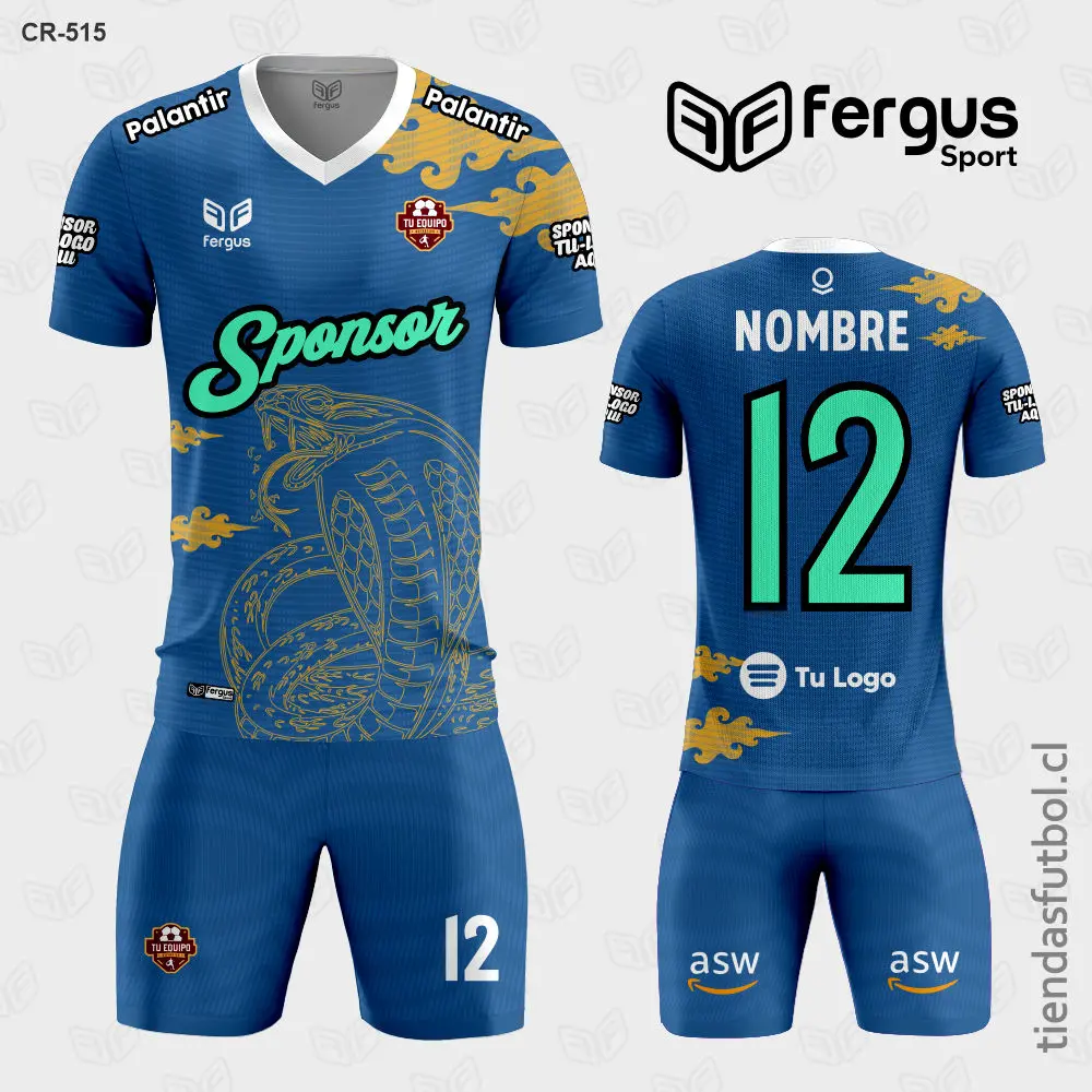 Camisetas de Futbol Cobra azul amarillo