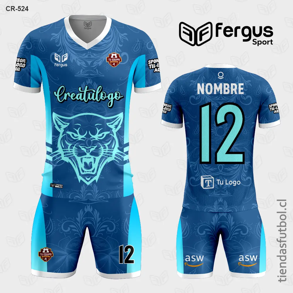 Camisetas de Futbol Tigre azul y celeste