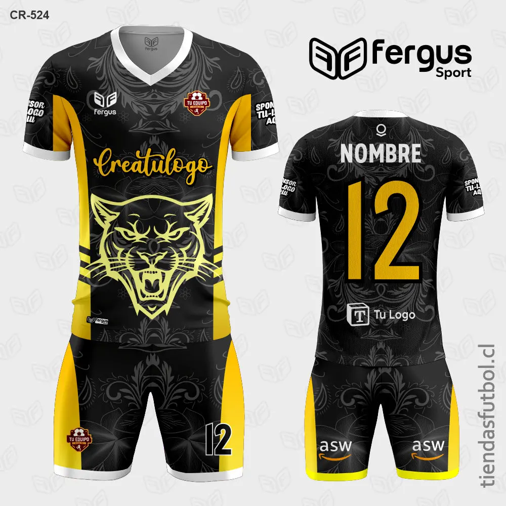 Camisetas de Futbol Tigre Amarillo Negro
