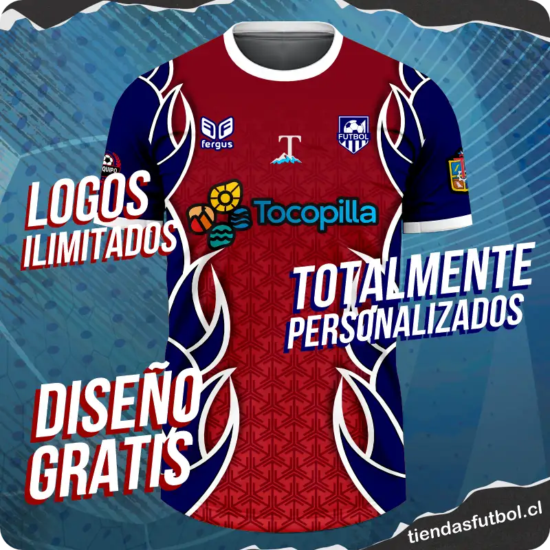 camisetas de futbol en tocopilla que incluye