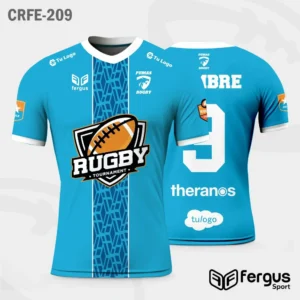 Camisetas de Rugby Celeste