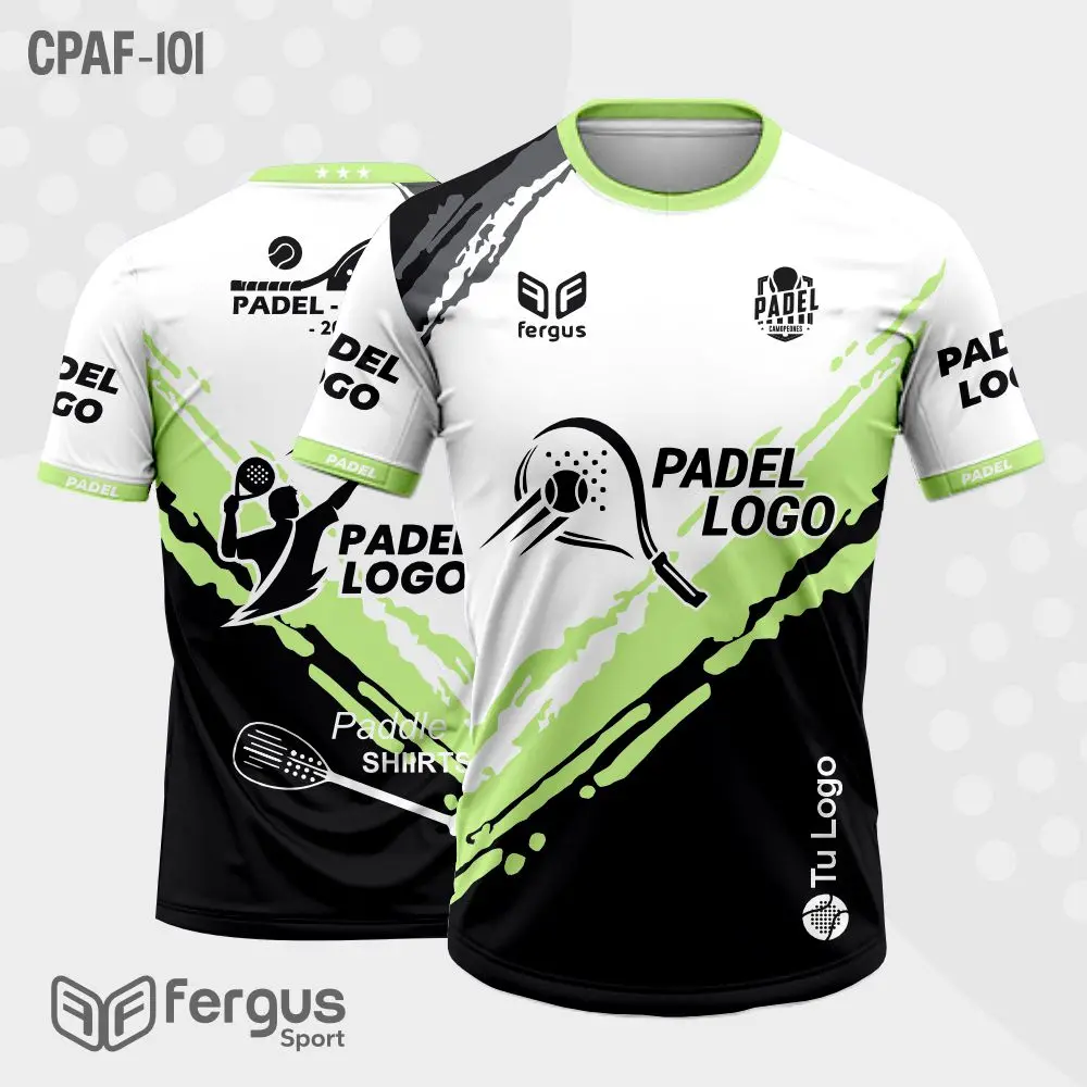 Camisetas de Padel Blanco y negro