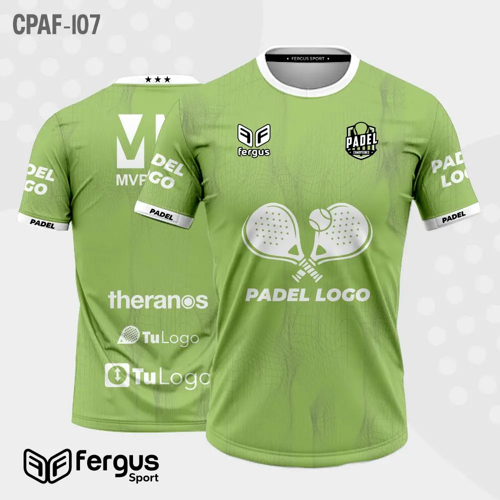 Camisetas de Padel verdes