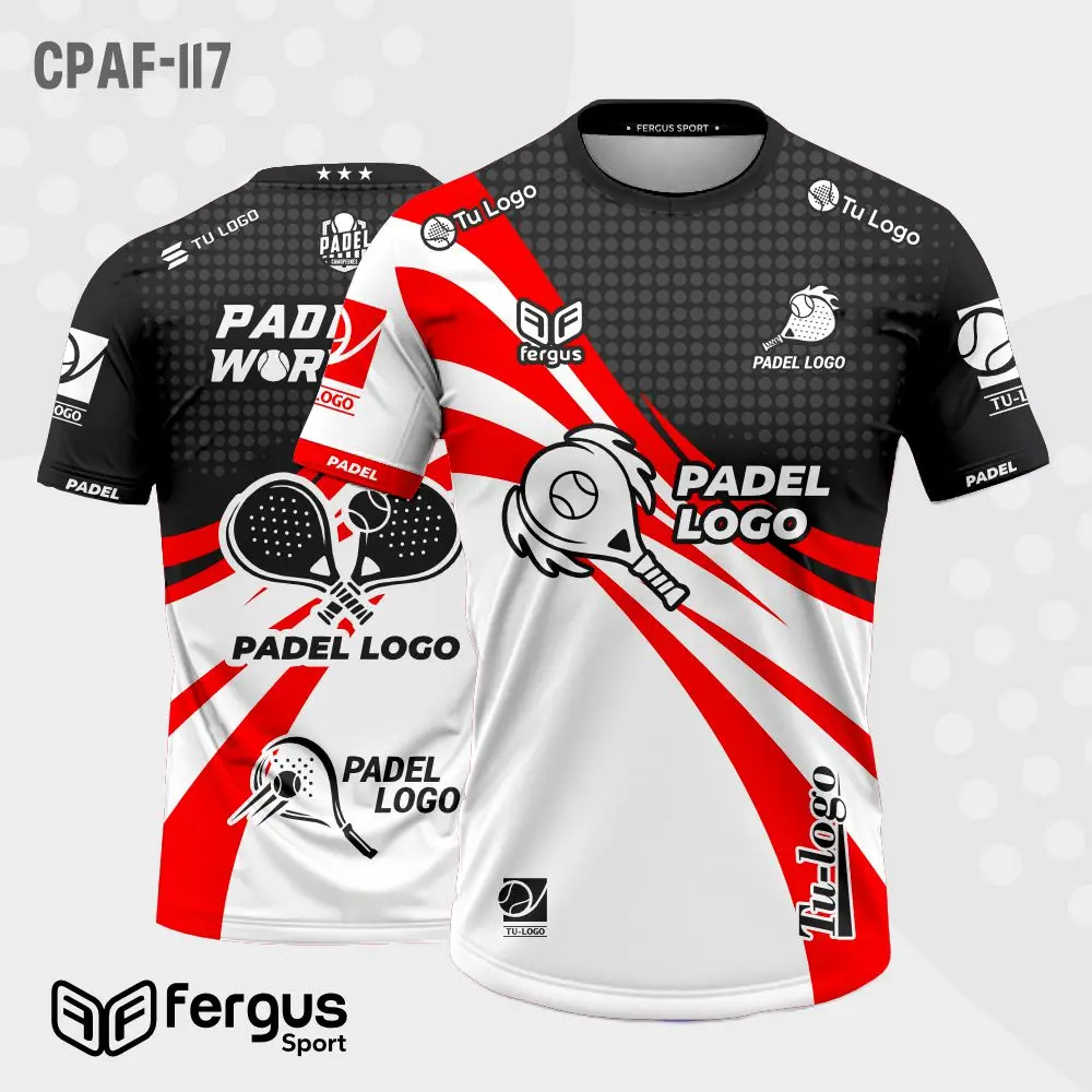Camisetas de Padel Tricolor