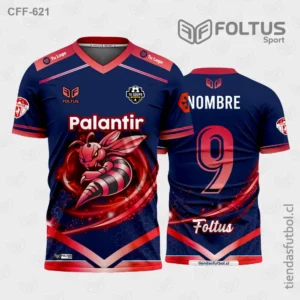 Camisetas de Fútbol Personalizadas Rojo con Azul | CFF-621 personalizadas en chile