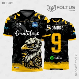 Camisetas de Fútbol para Varón Negro con Dorado Personalizadas en Chile 2026