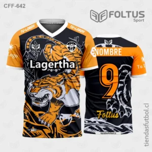 Camisetas de Fútbol con Diseño Negro Personalizadas en Chile 2026
