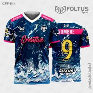 Camisetas de Fútbol para Varón Azul con Celeste Personalizadas en Chile 2026