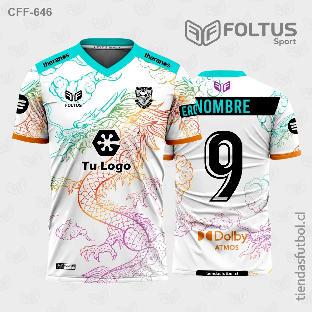 Camiseta de fútbol personalizadas CFF-646 blanco con naranja, estilo fresco de academia