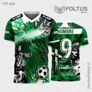 Camisetas de Fútbol con Diseño Verde y Negro Personalizadas en Chile 2026