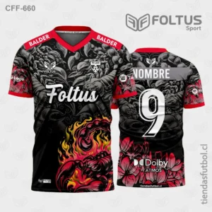 Camisetas de Fútbol para Varón Rojo con Plomo Personalizadas en Chile 2026