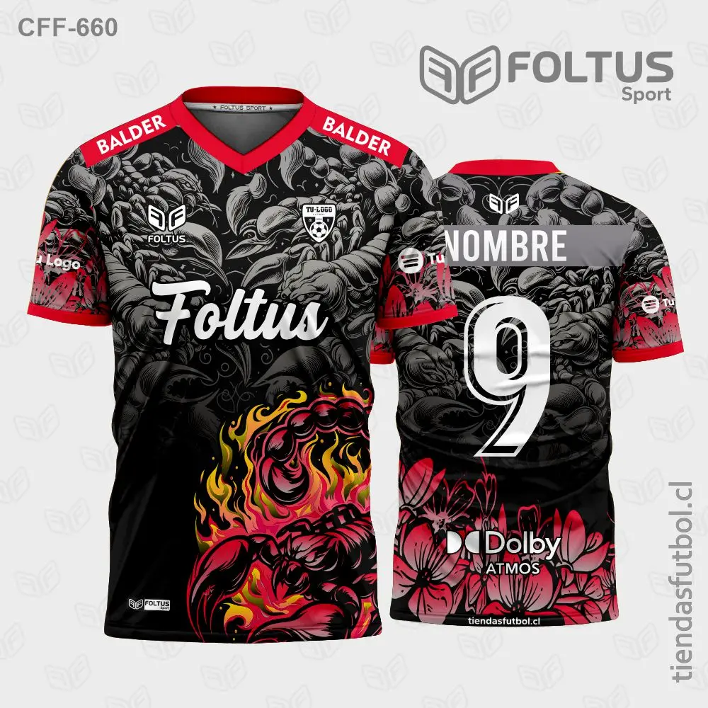 Camisetas de Fútbol para Varón Rojo con Plomo Personalizadas en Chile 2026