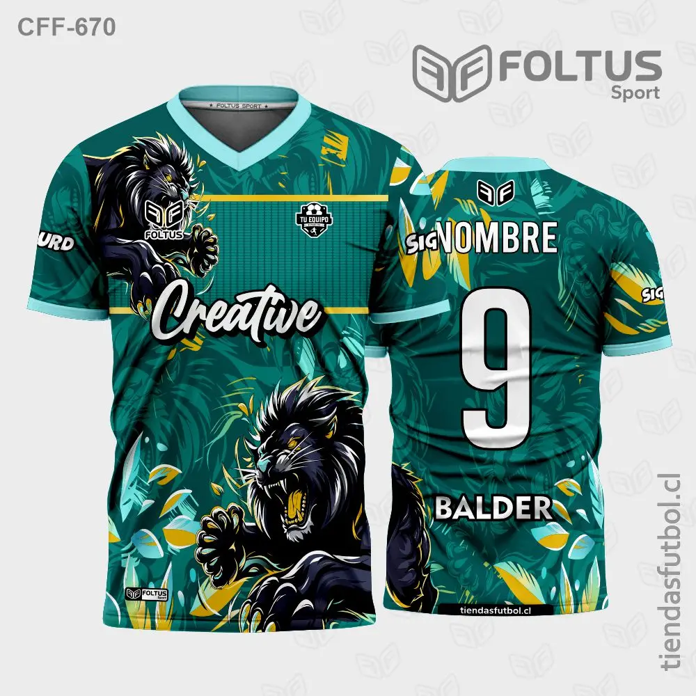 Camiseta de fútbol personalizadas CFF-670 verde acero con negro, estilo de élite personalizado