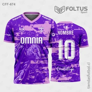 Camisetas de Fútbol Sublimadas Morado con Rosado Personalizadas en Chile 2026